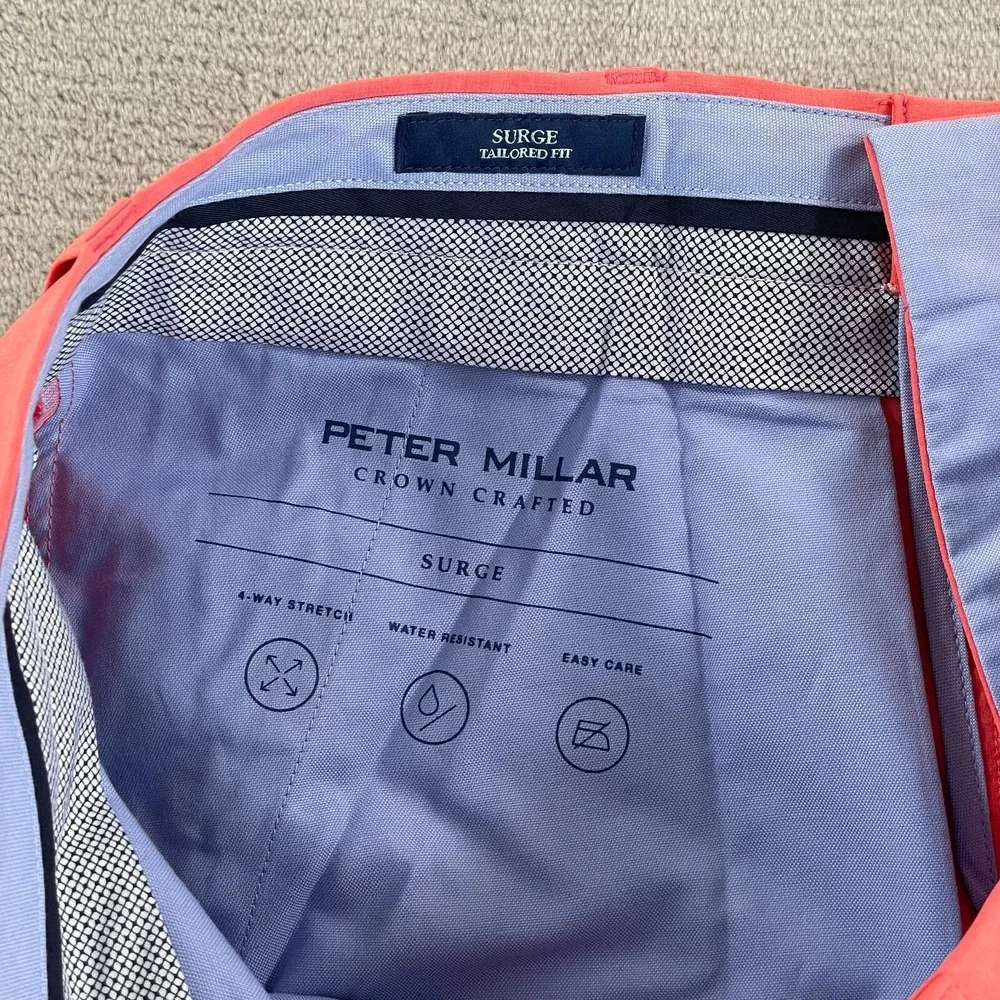 Peter Millar Surge Performance‎ Shorts Men 34 Silly Tailored Fit Crown NWT $125